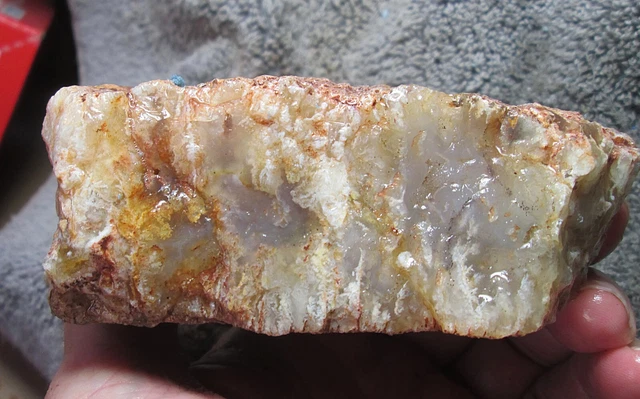 Plume Agate Rough ~ 5-3/4" X 4-1/2" X 1-3/4" ~ 1Lbs. 14.6Ozs.