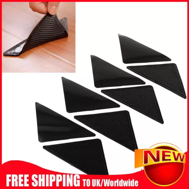 Triangle Rug Gripper Non-Slip PU Floor Mat Corners Pads Durable for Bathroom Car