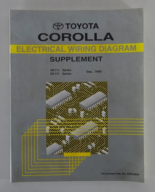 WORKSHOP MANUAL ELECTRIC Wiring Diagram / Shop Manual Toyota Corolla