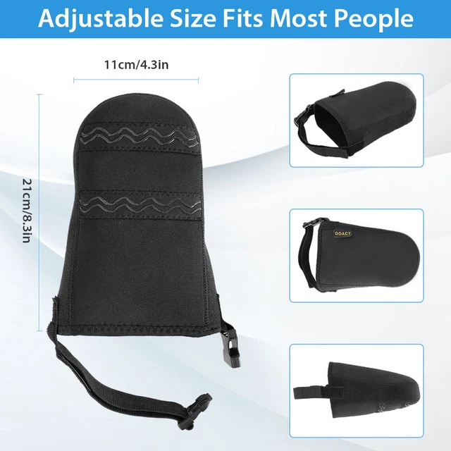 Doact Upgraded Nonslip Antidirty Double Adjust Front Foot Pad Black One Size NOW