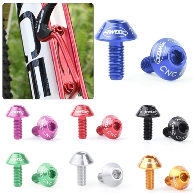 Bike Bicycle Stainless Steel Screw Water Bottle Cage Holder Screw Bolts