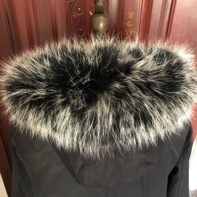 100% real raccoon fur collar / wrap / scarf jacket collar unsix jacket collar