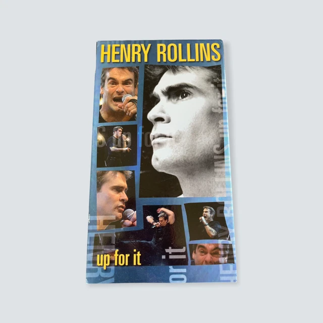Henry Rollins: Up For It VHS - 2001/Comedy/PAL/Hi-Fi Stereo/London's Astoria 🐙