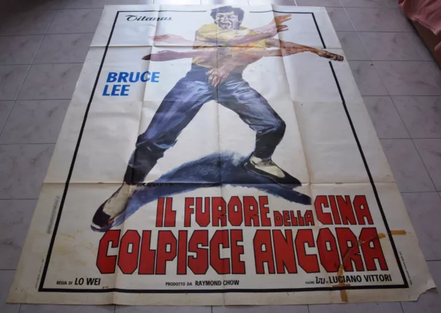 Manifesto 4F  Il Furore Della Cina Colpisce Ancora Bruce Lee Arti Marziali