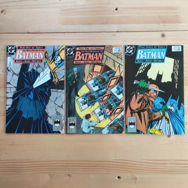 DC Comics The Many Deaths of Batman 433 434 435 1989 1st Prints Complete Set