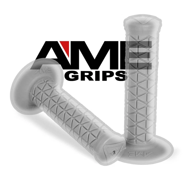 AME TRI Grips 'Flangeless' – Old School BMX – Trasparenti: Bianco, Verde, Viola, Arancione