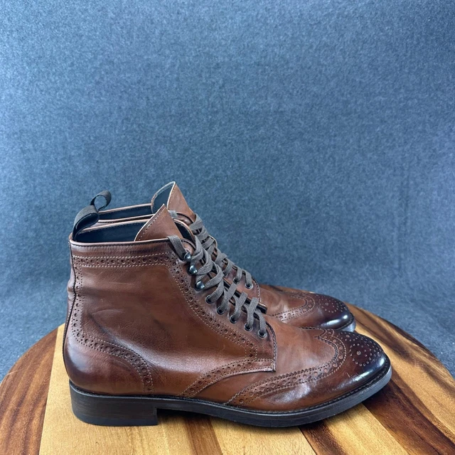 To Boot New York Brennan Brown Leather Wingtip Ankle Dress Boots Mens Size 7.5M Shop To Boot New York Boots for Men on Mercari | New & Used  main image 2