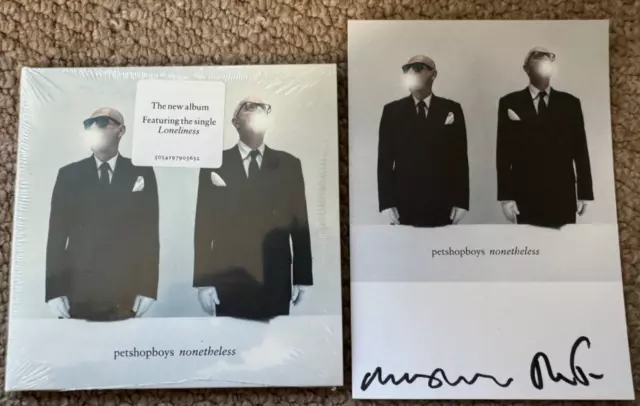 Pet Shop Boys Nonetheless NEW SEALED CD + hand signed autographed art card
