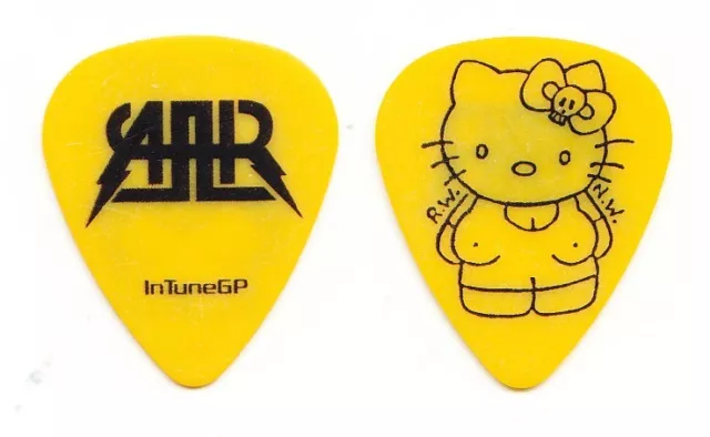 All American Rejects Hello Kitty Yellow Guitar Pick - 2009 Tour