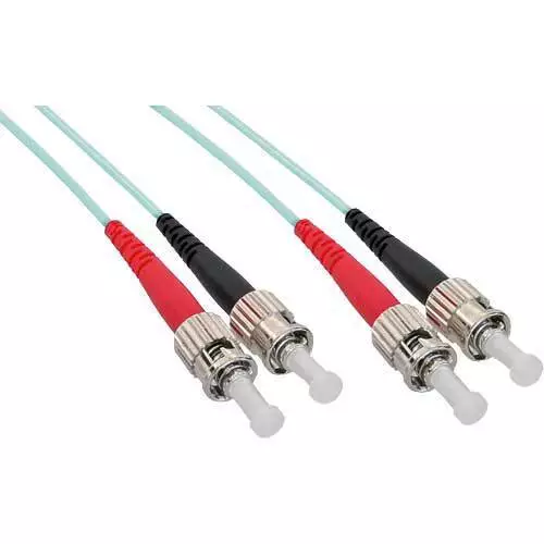 3x InLine LWL Duplex Kabel, ST/ST 50/125µm, OM3, 10m