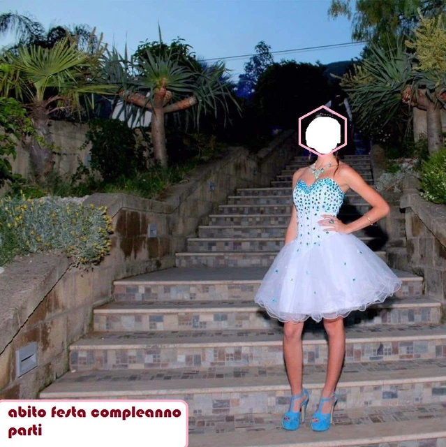 Ragazze principessa abito festa ballo matrimonio compleanno abito XS O S