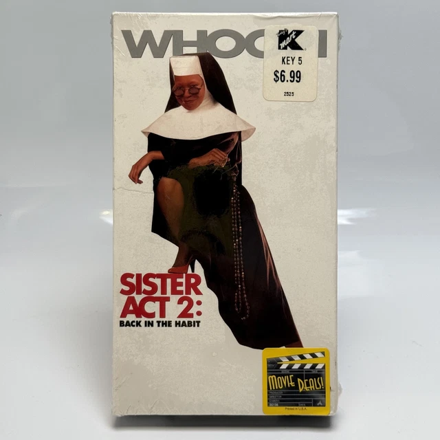 VINTAGE SISTER ACT 2 Back in the Habit VHS Sealed 1993 Whoopi Goldberg ...