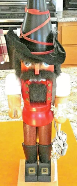 RARE Pirate Holzkunst Christian Ulbricht Nutcracker Handmade In Germany