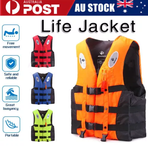 Life Jackets Watersport Ski Buoyancy Aid Kayak Sailing Boating Vest Adult Kid AU