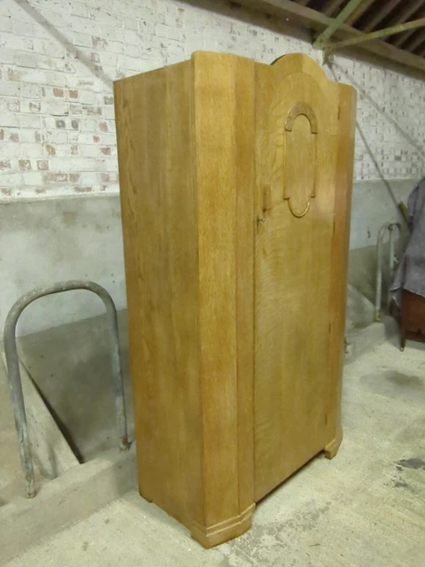 1920s Art Deco Walnut Veneer On Solid Wood Gentlemen's Wardrobe 3