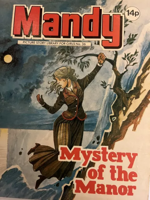 #36 -Vintage MANDY Picture Story Library-Comic ''Mystery of the Manor'' 14p VGC