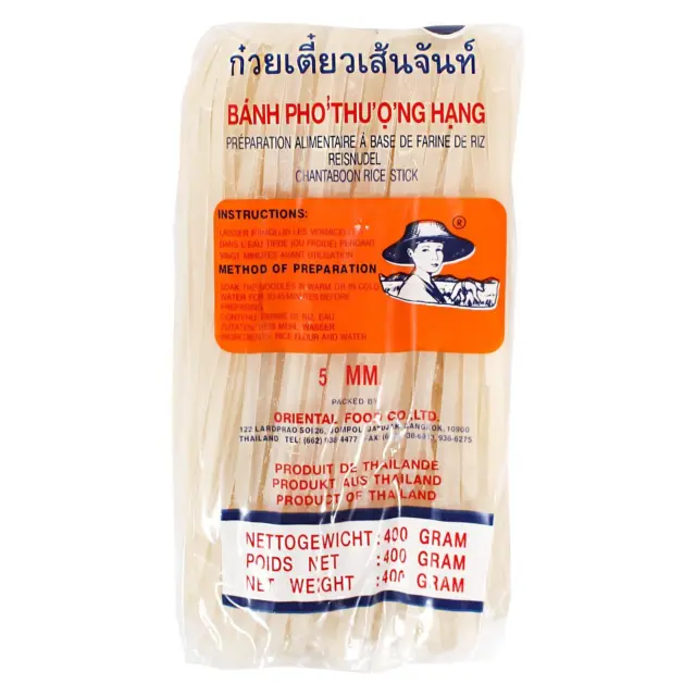 Reisnudeln 5mm Reisbandnudeln 400g Pad Thai Nudeln Banh Pho Nudeln Pho Noodles