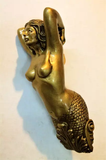 MARINE FIGUREHEAD SIREN golden STATUE SHIP BUST OLD SAILBOATS SEA BOATS SAILORS