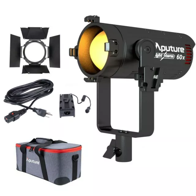 Aputure LS 60x Light Storm 60x Bi-color LED Video Light 2700K-6500K for Photogra