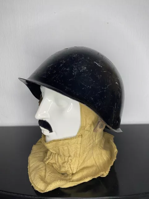 Rare casque tchécoslovaque de pompiers VZ 53, époque de la guerre froide