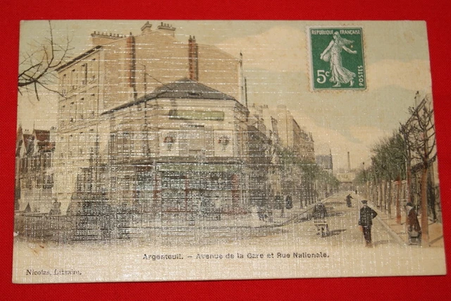 Argenteuil Avenue De La Gare Et Rue Nationale Val D'oise Ile De France