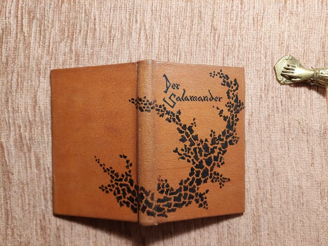 Paul Heyse DER SALAMANDER Tagebuch TERZINEN Schöner LEDER HANDEINBAND Unikat 12
