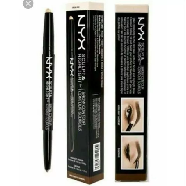 2X NYX Professional Makeup Duo Sculpt & Highlight Brow Contour 02 Vanilla/Taupe