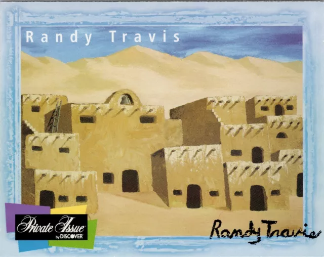 Randy Travis Painting Southwestern Abandoned Native Pueblo Village Postcard UNP