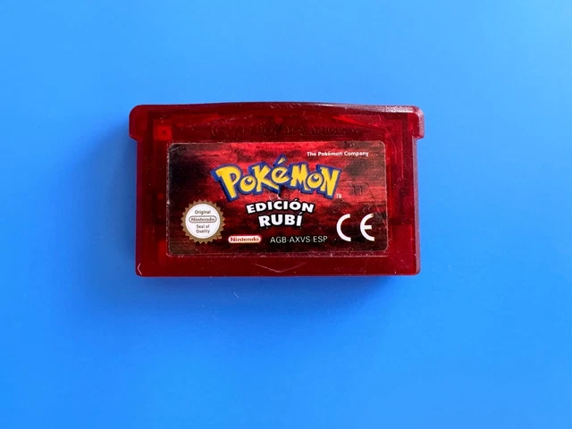Pokémon Version Saphir – GBA, 100% Original, Pile Neuve, Très Bon état