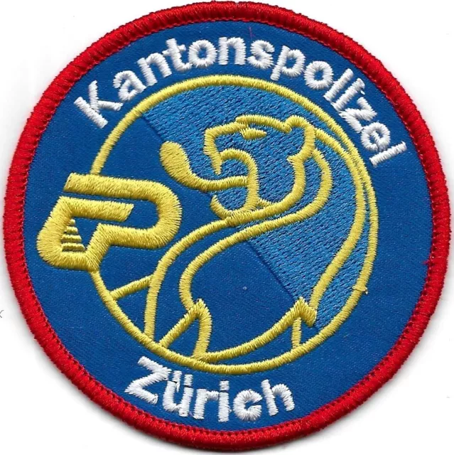 SCHWEIZ Kantonspolizei * ZÜRICH * Police Patch Polizei Abzeichen Aufnäher KaPo