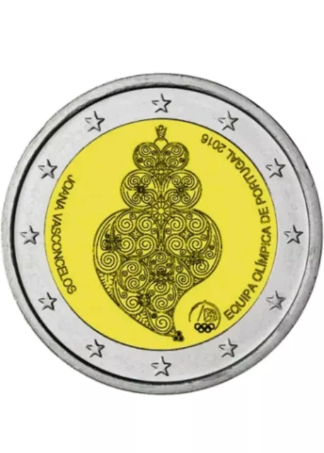 2 Euros Commémorative Portugal 2016 Jeux Olympiques UNC Neuve