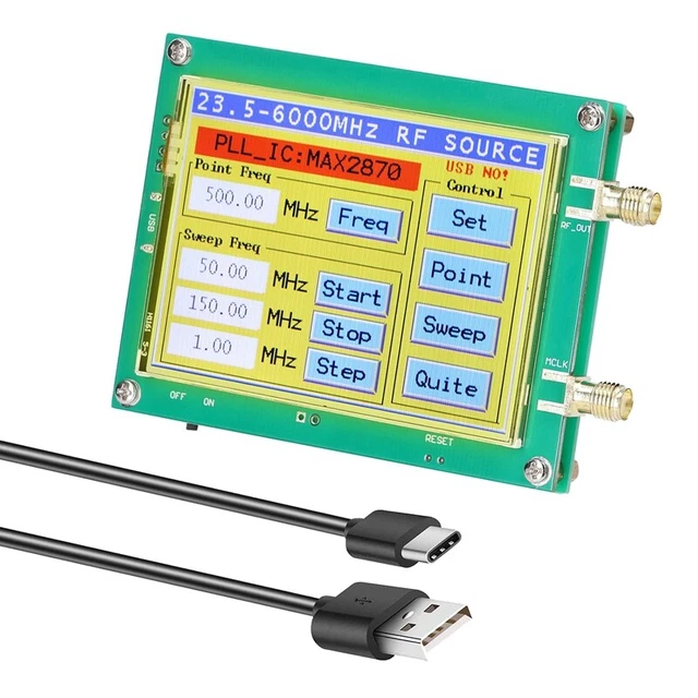MAX2870 23,5-6000MHz Signalgenerator Touchscreen PC Softwaresteuerung PLL V M9M4