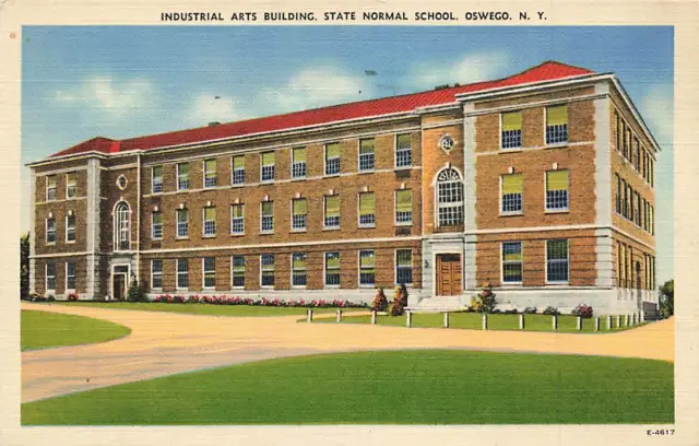 c1930s-40s Industrial Arts Building State Normal School Oswego NY P493
