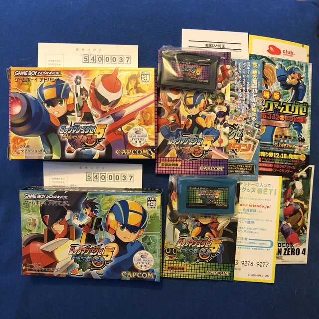 Rockman EXE 5 Team ProtoMan Colonel Mega Man Battle Network Game Boy Advance GBA