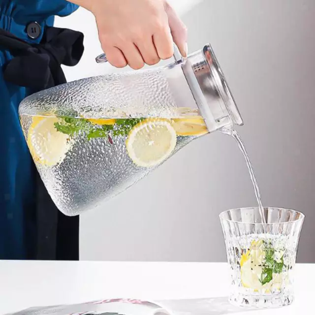 Brocca per acqua fredda da frigorifero, bottiglia per acqua, limone, bevande 2