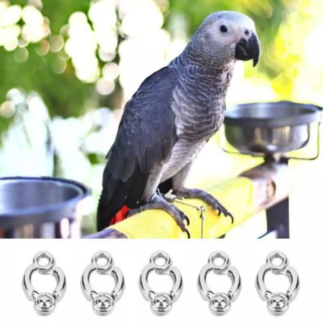 5 pz anello gamba pappagallo attività caviglia piede uccellino allenamento volo all'aperto *t~