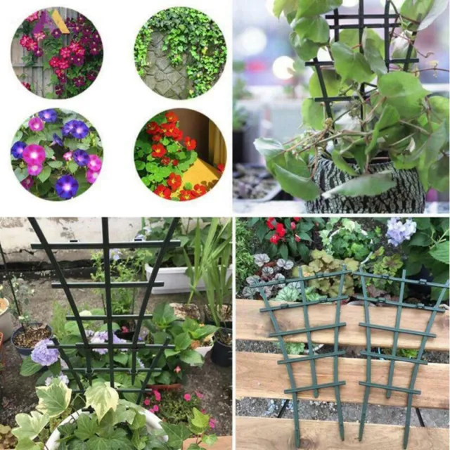 Plants Support Rack Garden Plastic Trellis Flower Vines Climbing Stand Frame
