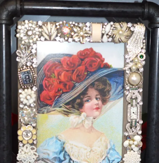 Jewelry Decorated Picture Frame Industrial Style Contemporary Modern 5X7 Photo