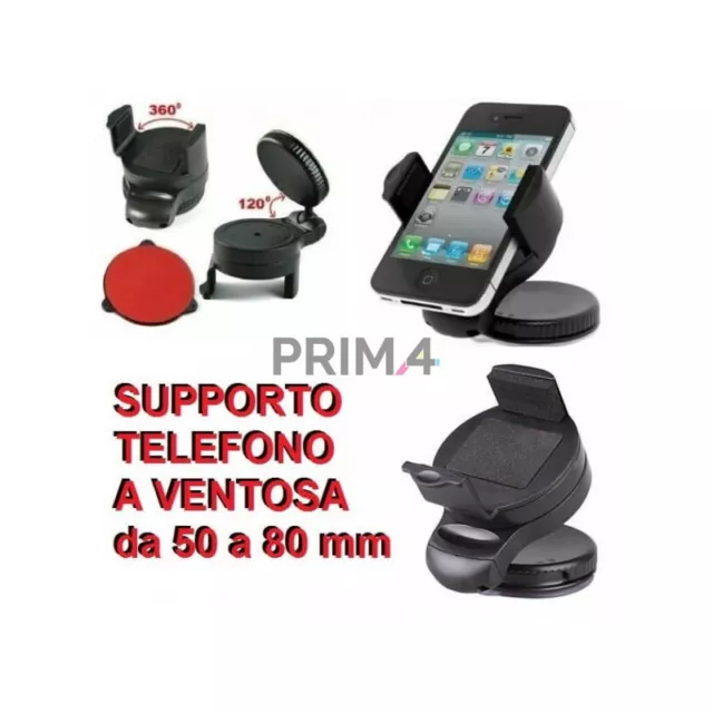 Supporto Auto Universale per Smartphone con Ventosa Porta PDA mp4 Car Holder 3