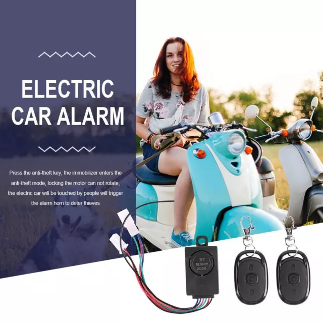 125dB Allarme E-Bike Scooter Security Allarme Antitelecomando (A)