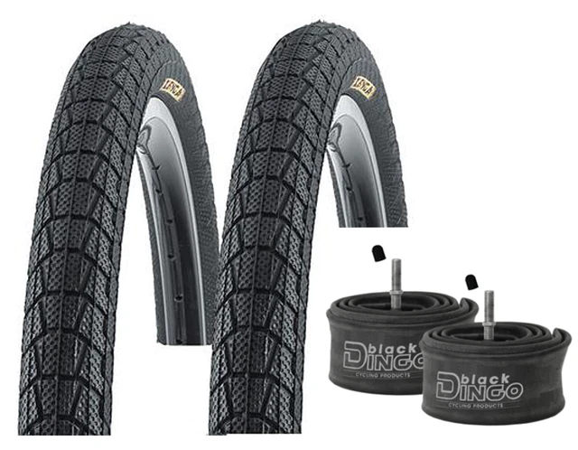 2X BMX Reifen K-907 Krackpot 20x2.25 + 2X Schläuche | Komplettset Für Freestyle & Street