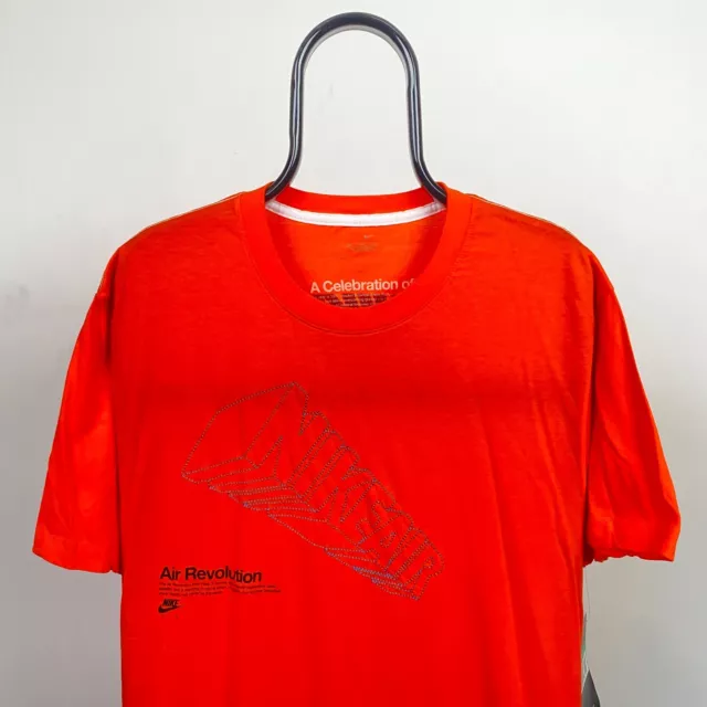 90s Nike Air T-Shirt Top Vintage Orange - Mens XL