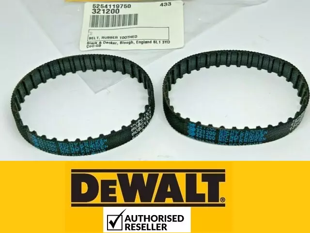 2 X Genuine Black & Decker X 40510  Planer Drive Belt 321200 BD710 BD711 BD720