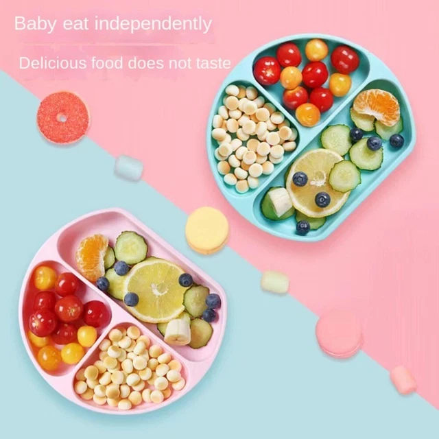 Cake Pan Children Suction Plate Silicone Plate Baby Feeding Plate Food Tray