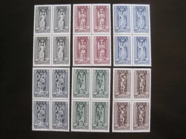 Österreich MiNr. 1284-1289  Viererblock  postfrisch**   (GB 1133)