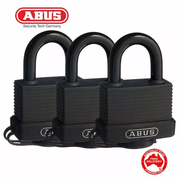 ABUS Weatherproof Padlock -70/45-45mm- 3 Keyed Alike Padlocks-SPECIAL!