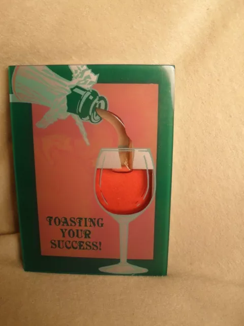 Wine Paperweight Sample With Real Moving Liquid From 1980's