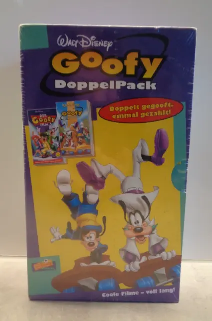 Walt Disney VHS Doppelpack Goofy Der Film & nicht zu stoppen NEU & OVP