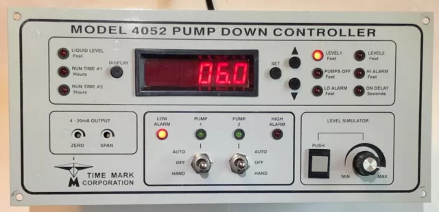Time Mark Corporation Model 4052 Pump Down Controller
