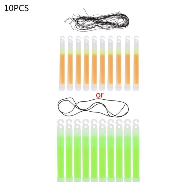 10 pz bastoncini luminosi di livello industriale luci a scatto ultra luminose con durata 12 ore